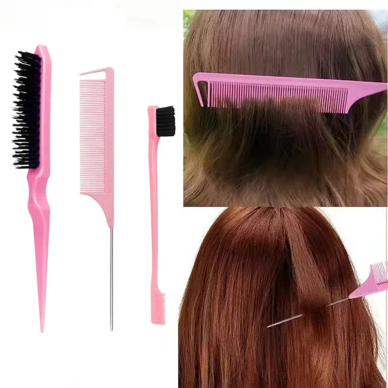 Peines desenredadores para cabello infantil: cola de rata y bordes - imagen 2