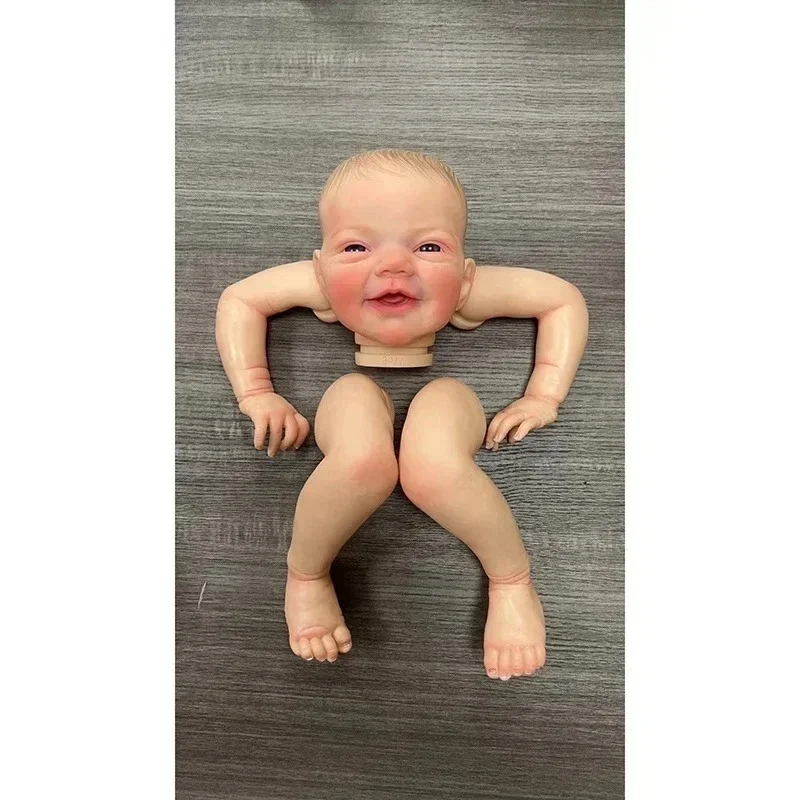 NPK Muñeca Reborn Charlie con sonrisa y piel 3D pintada a mano - imagen 2
