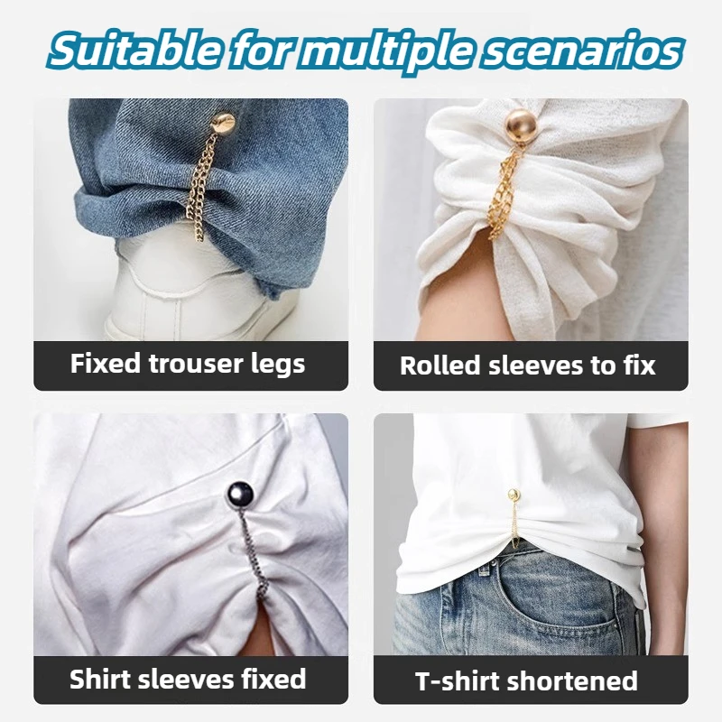 Clips magnéticos para ropa con cierre seguro y cadena - imagen 4