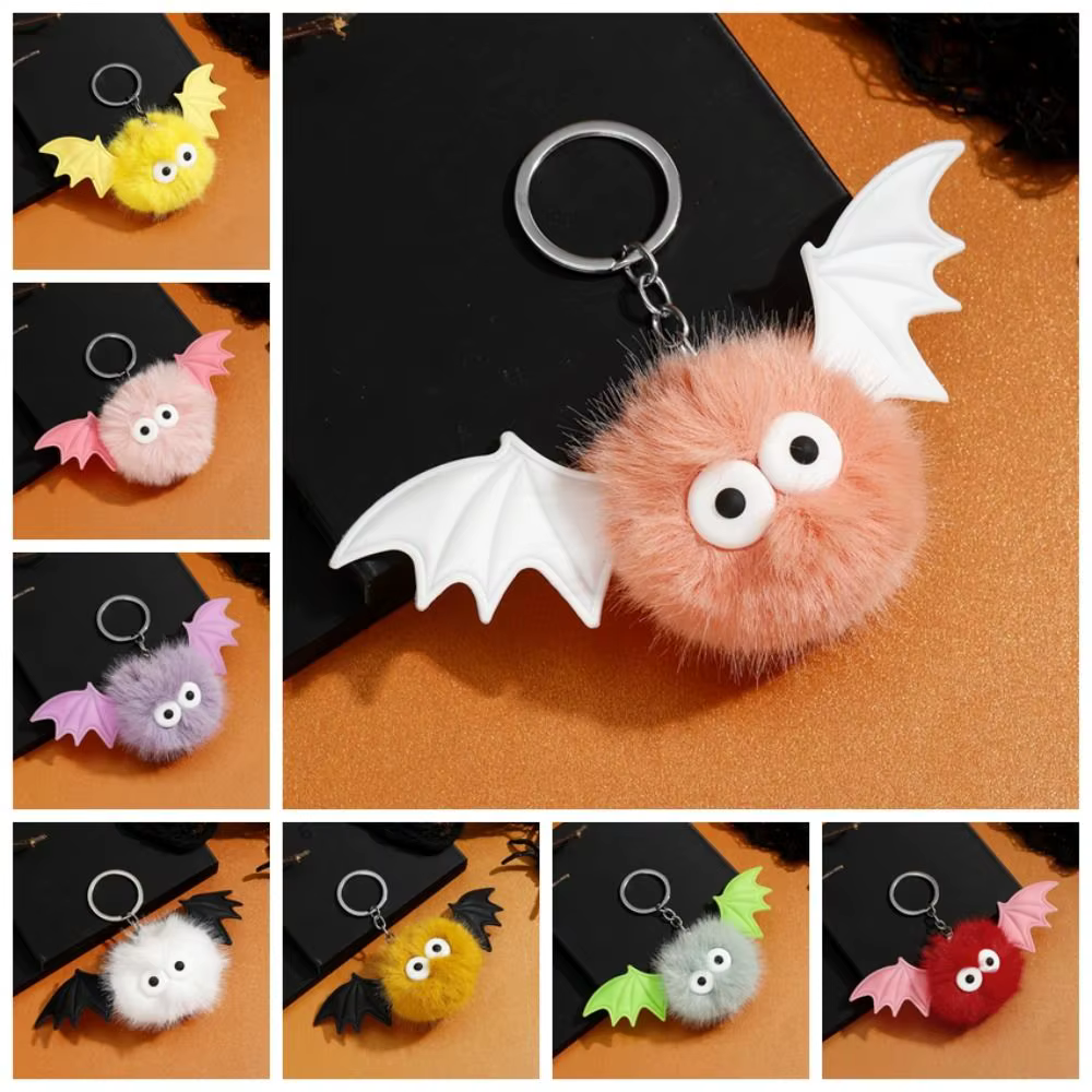 Llavero de peluche de murciélago para bolso, Halloween - imagen 5