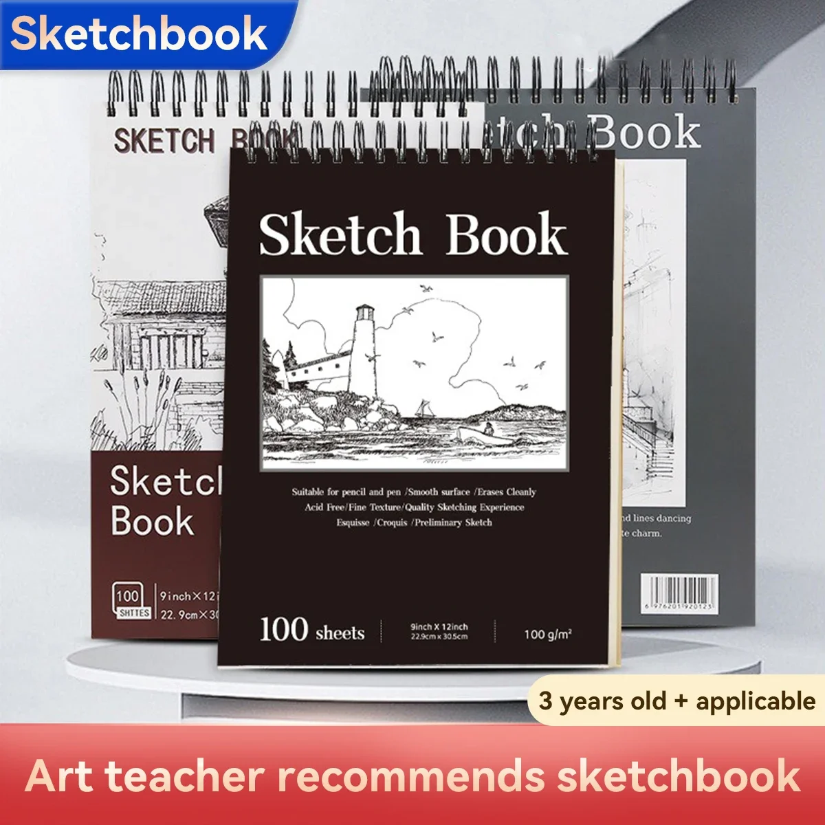 Cuaderno de bocetos encuadernado en espiral con papel sin ácido - imagen 5
