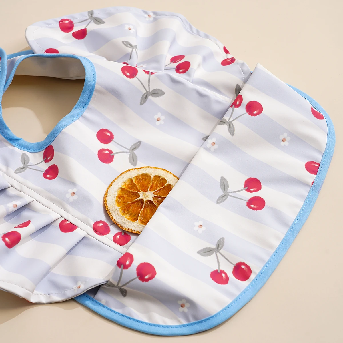 Babero bebé Elinfant impermeable de PU con bolsillo, fácil limpieza - imagen 2