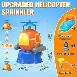 Helicóptero rociador de agua para jardín con chorro estilo ducha
