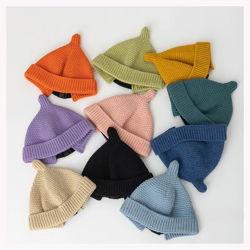 Gorro con orejeras cálido para bebé tejido a ganchillo - imagen 3