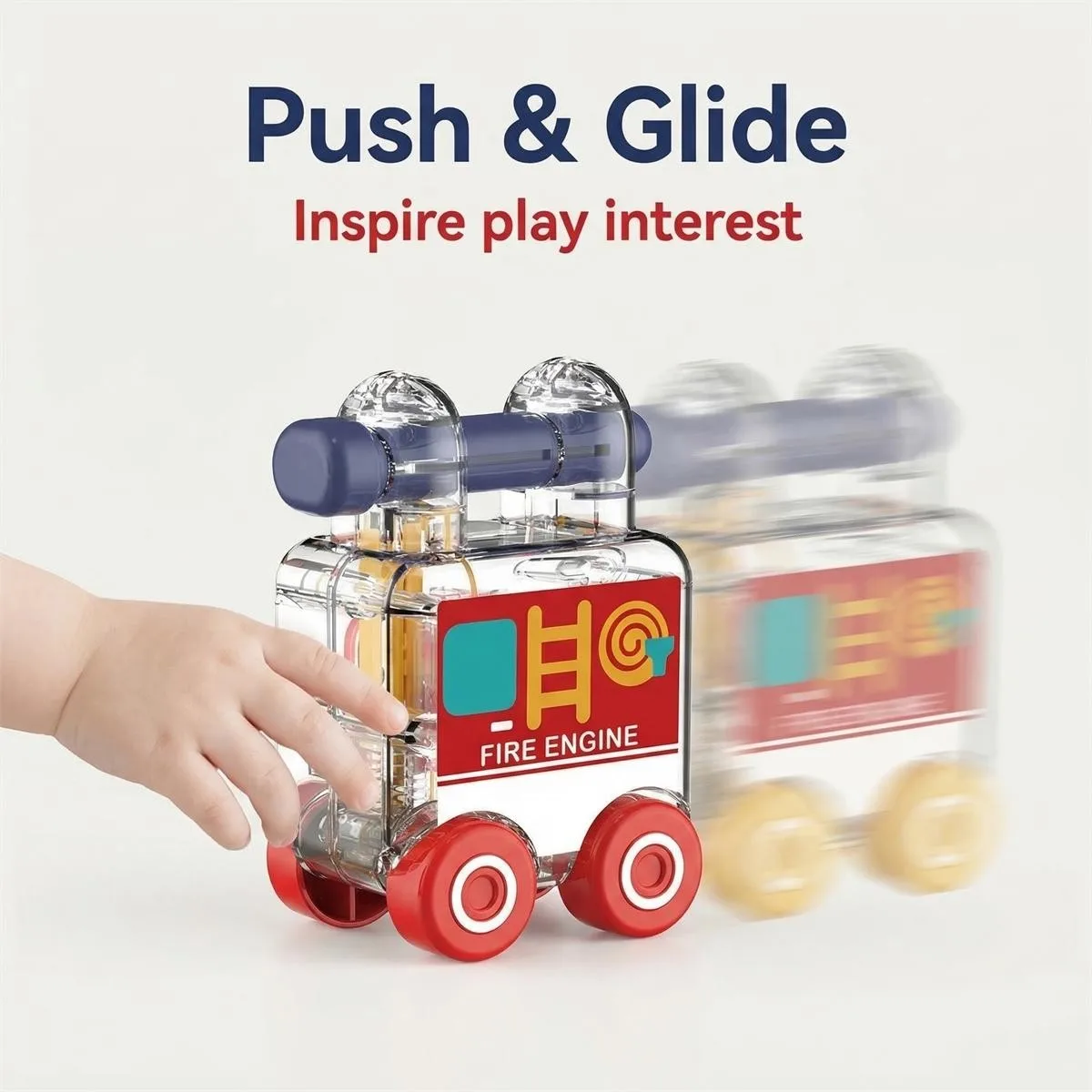 Juguete Montessori de llaves para aprender en coche y tren - imagen 3
