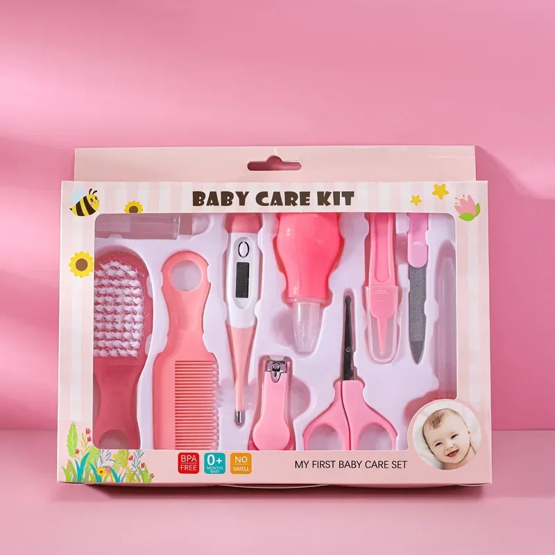 Kit cuidado bebé: termómetro, cepillo y cortaúñas - imagen 2