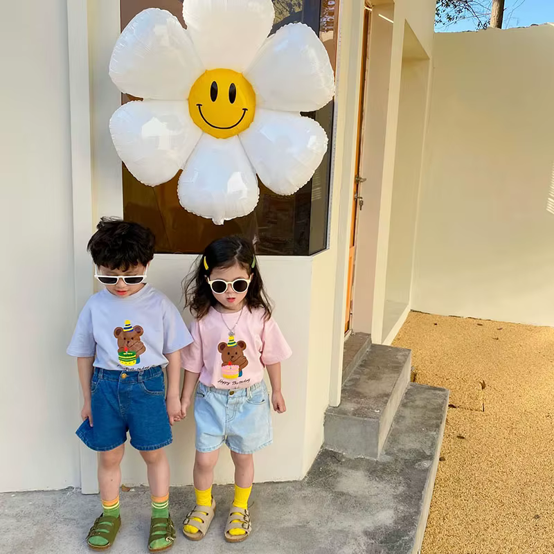 Camiseta de verano para niños con estampado de oso - imagen 4