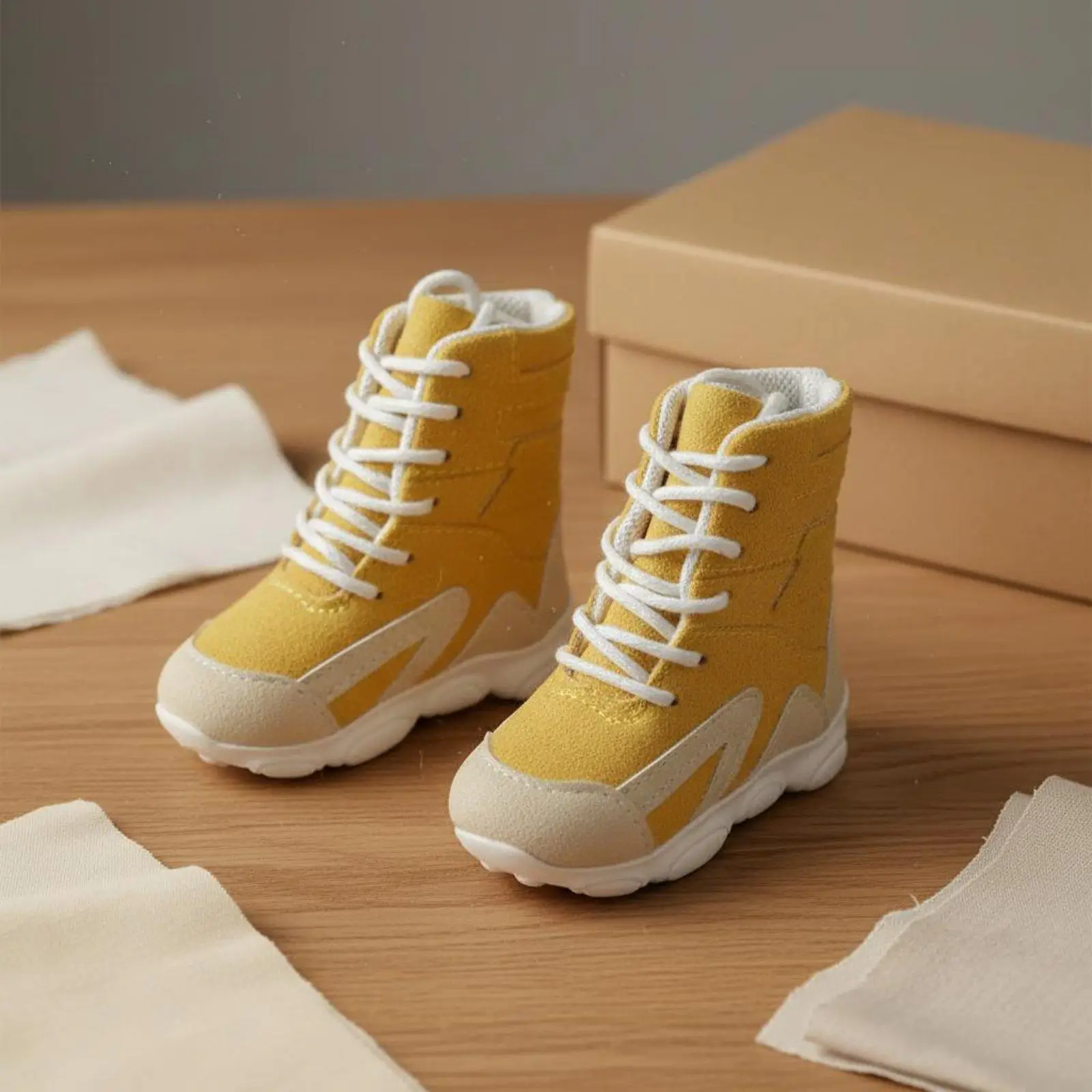 Zapatos para muñecas BJD hechos a mano con cierre de cordones