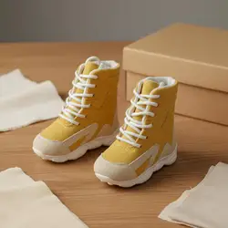Zapatos para muñecas BJD hechos a mano con cierre de cordones