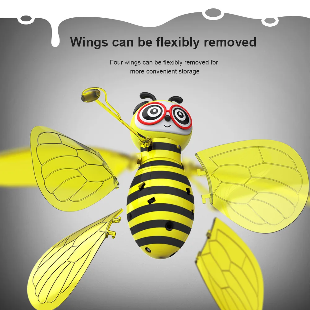 Juguete abeja voladora con control gestual y luces LED - imagen 5