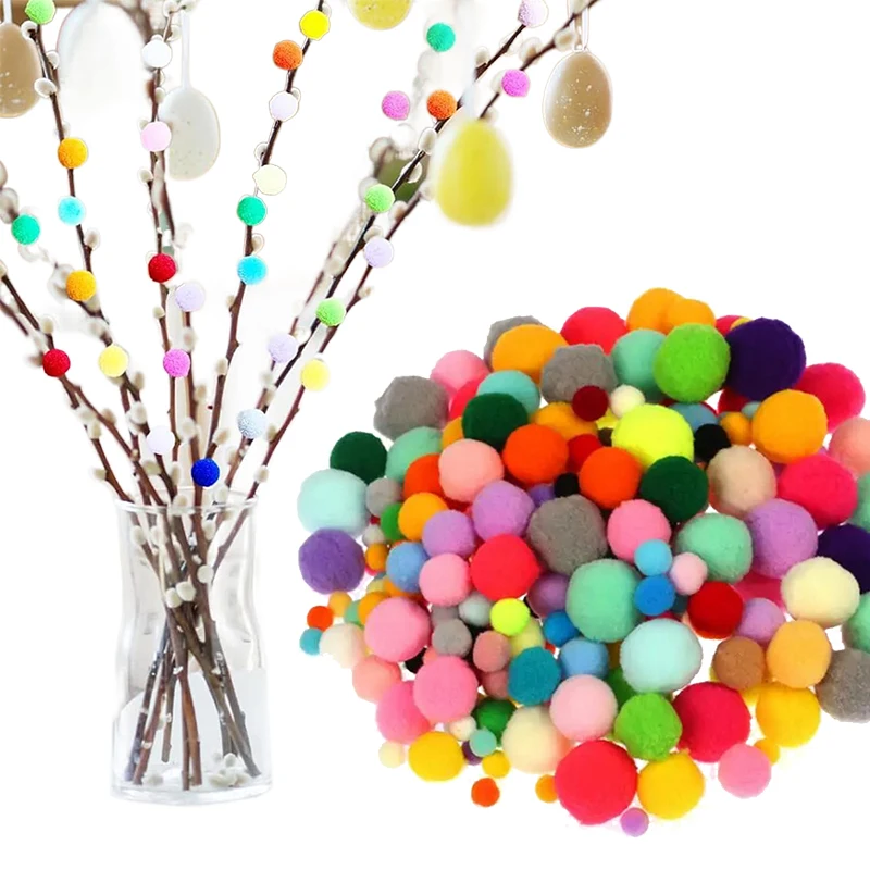 TMZ Bolas de felpa suaves para manualidades y decoración infantil - imagen 2