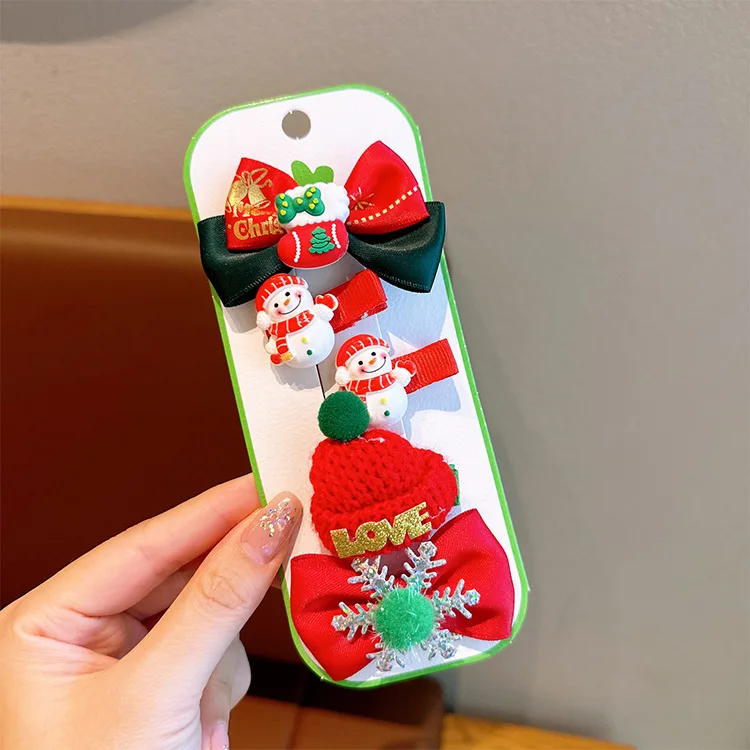 Horquillas de alce y sombreros festivos para niñas en Navidad - imagen 5