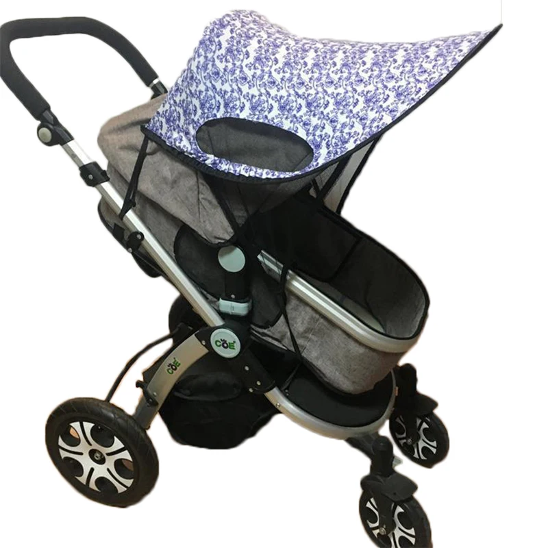 Parasol para cochecito de bebé con visera protectora solar