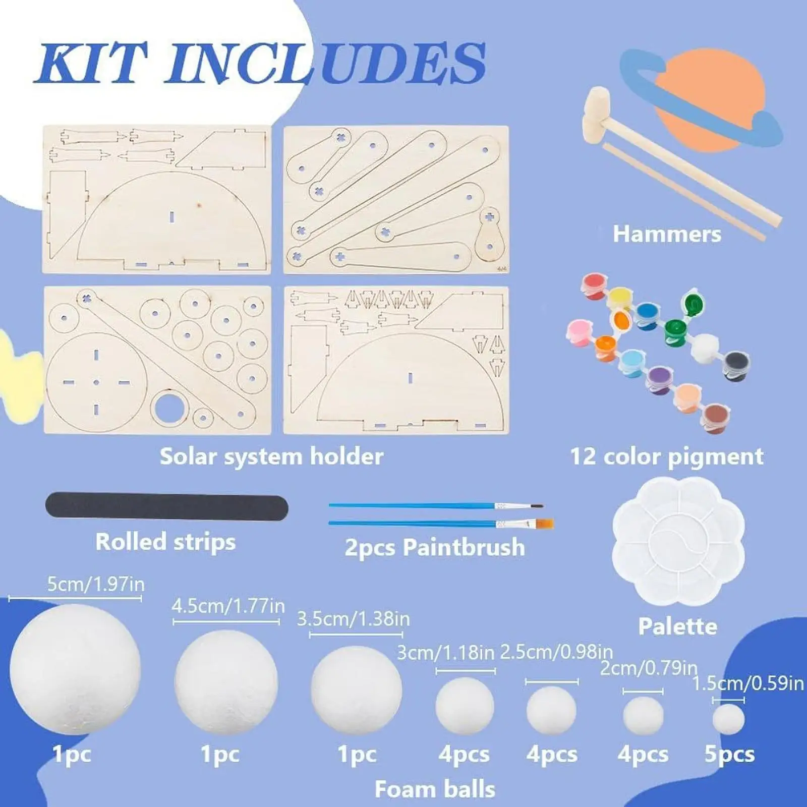 Kit del sistema solar DIY con modelos de planetas para niños - imagen 2