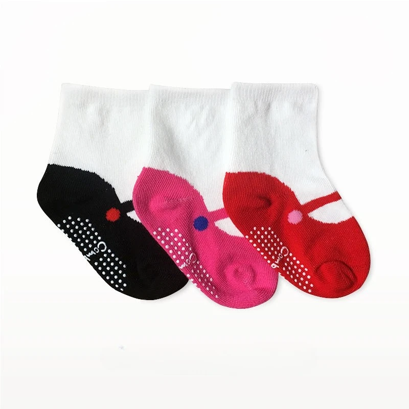 Calcetines cortos antideslizantes para bebé estilo ballet de primavera - imagen 3