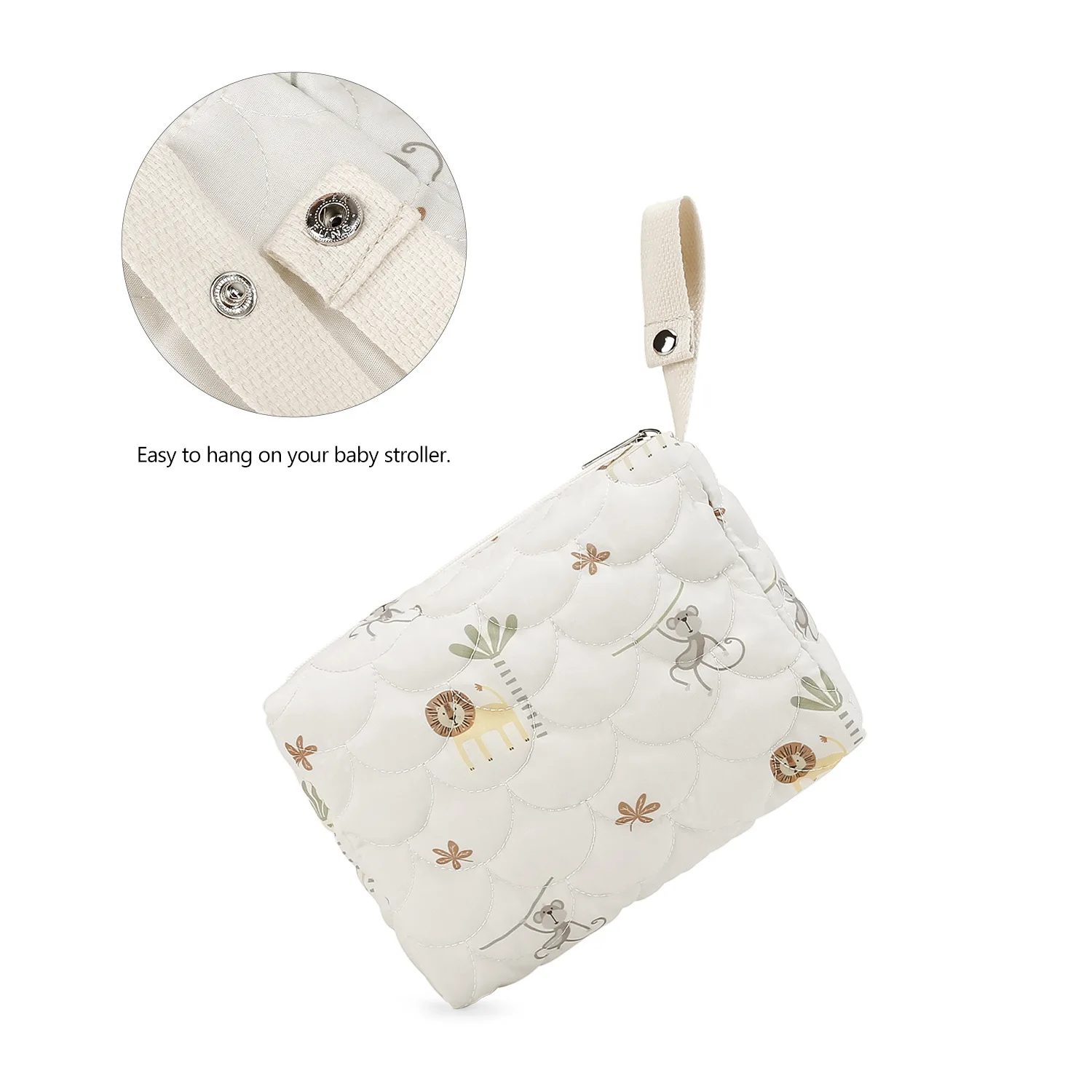 Bolsa de pañales impermeable reutilizable para cochecito arcoíris - imagen 5