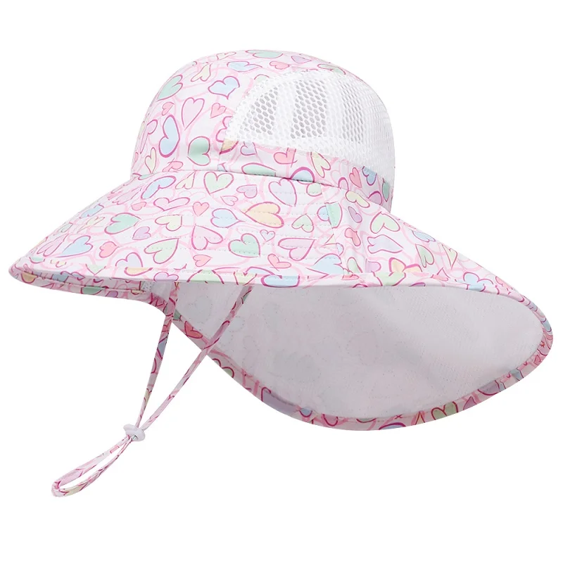 Gorro de pescador infantil con protección de cuello para el sol - imagen 4
