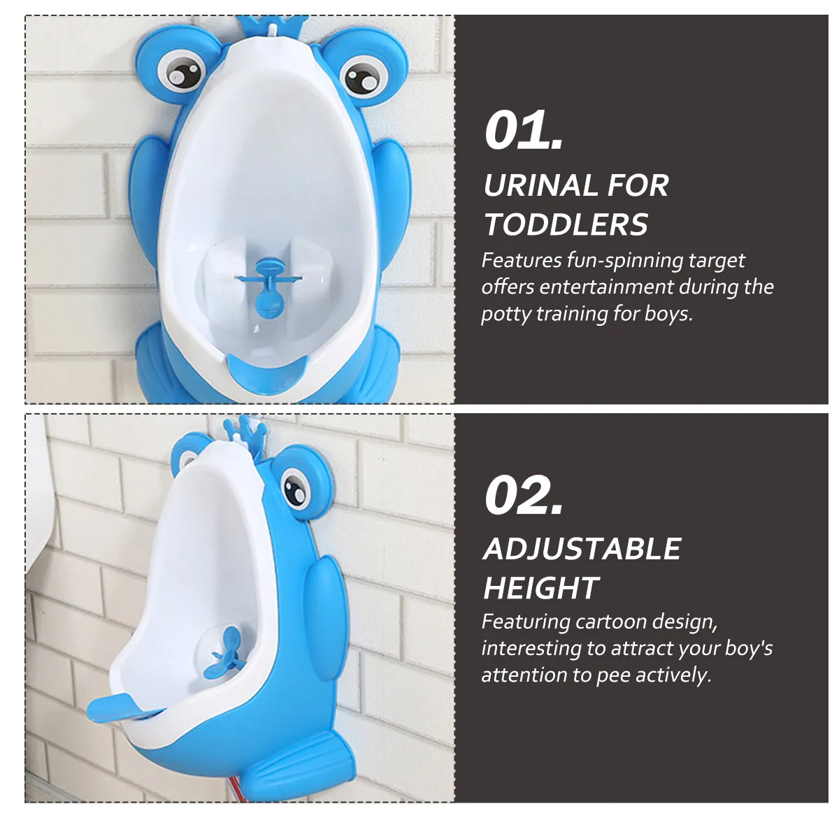Urinario infantil con diseño de rana para entrenamiento en baño - imagen 4