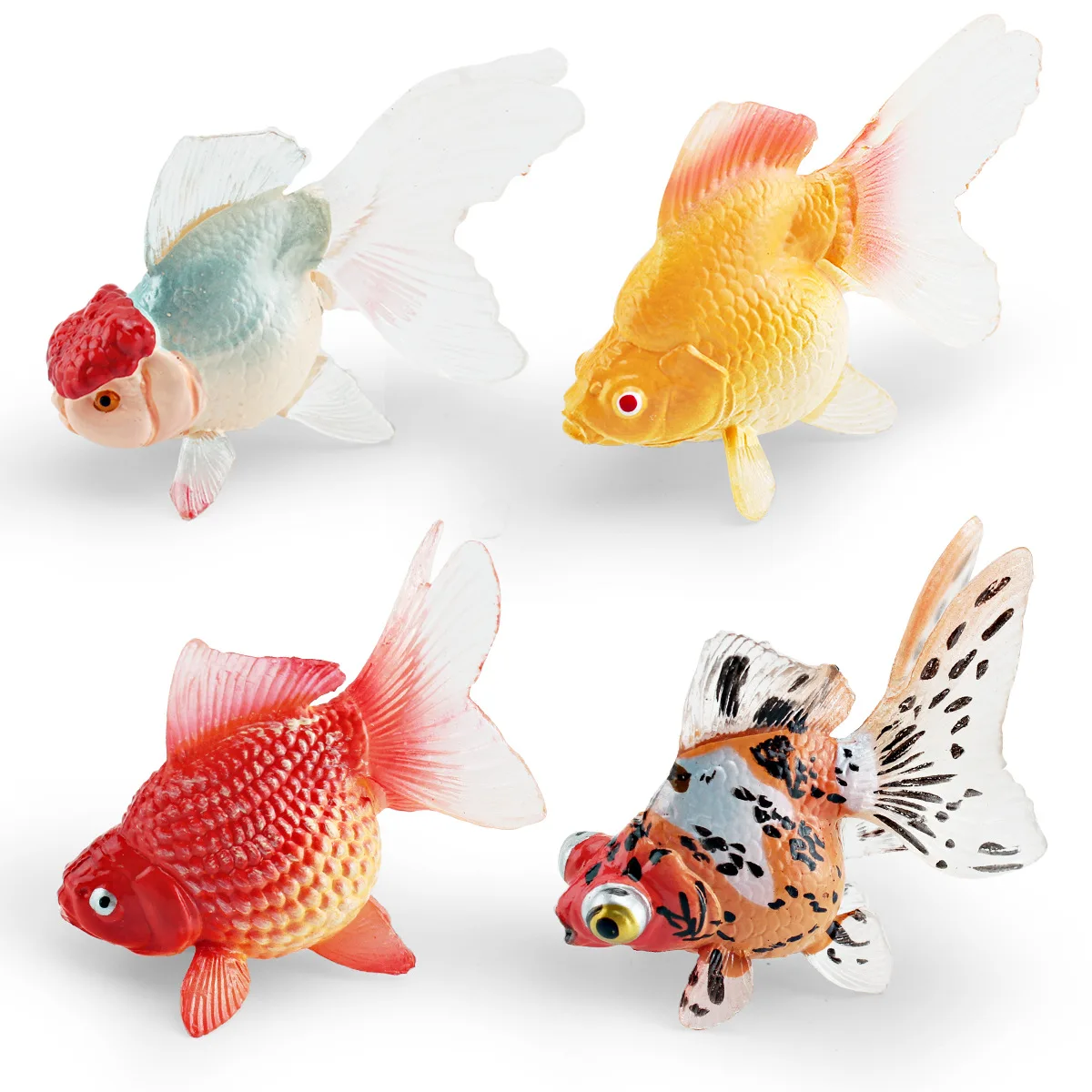 Figura juguete pez koi dorado ornamental para decoración infantil - imagen 4