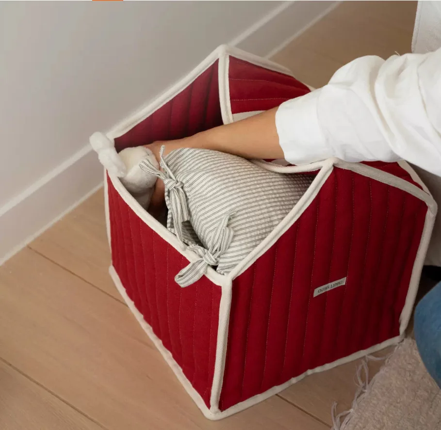 Bolsa organizadora de algodón para juguetes y ropa de bebé - imagen 3