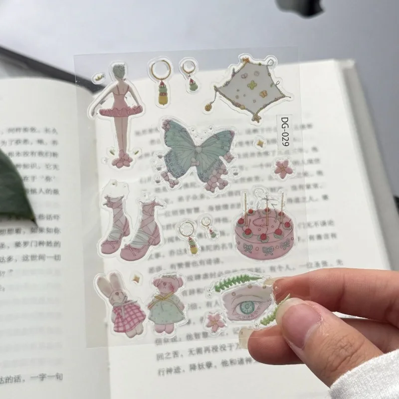 Pegatinas 3D impermeables de gel con dibujos de ballet - imagen 2