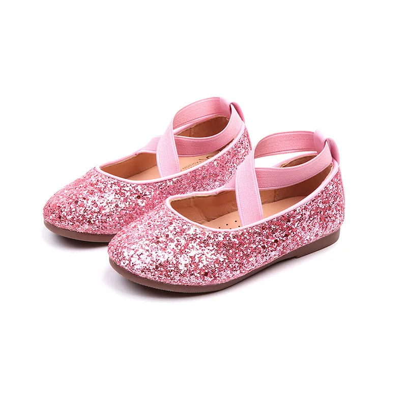 Zapatos Mary Jane de cuero y purpurina para niña - imagen 2