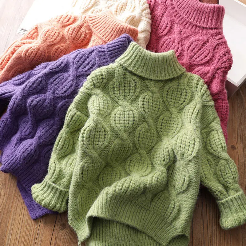 Jersey de punto con cuello alto Milangel – Algodón suave para niños - imagen 2