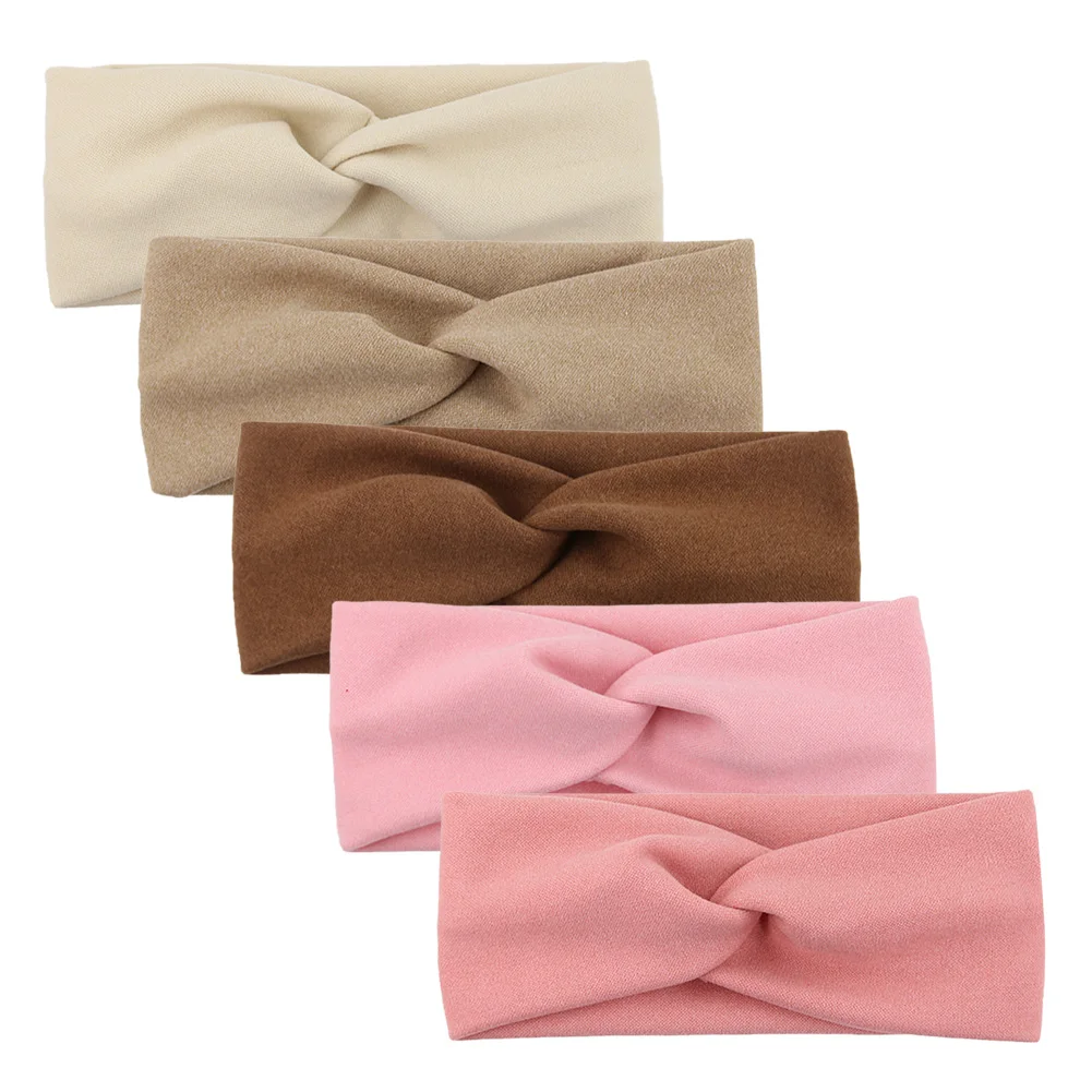 Diadema elástica de Cachemira para niña de otoño-invierno, a mano - imagen 5