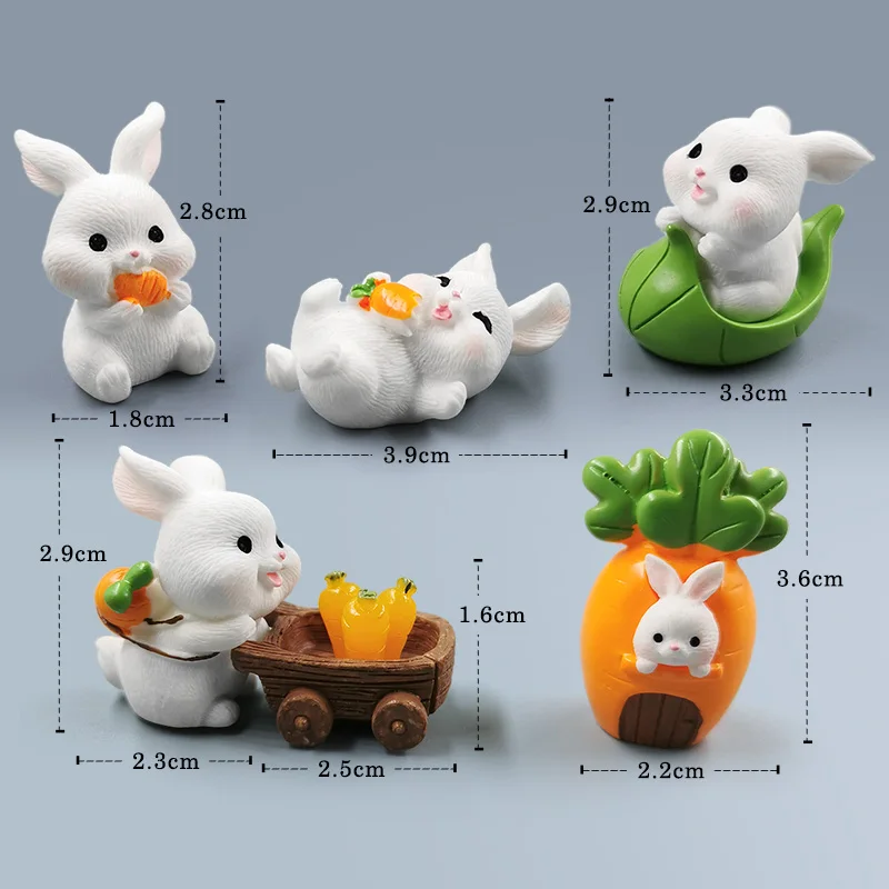 Decoración de conejo de Pascua para habitación infantil - Figura moderna - imagen 4