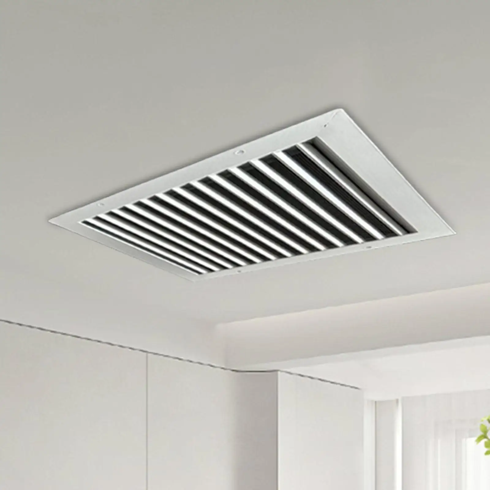 Rejilla de ventilación HVAC de aluminio con diseño lineal