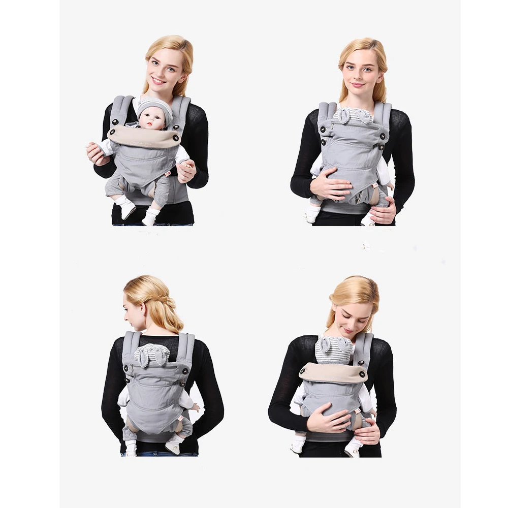 Portabebés transpirable ergonómico tipo mochila para recién nacido - imagen 3