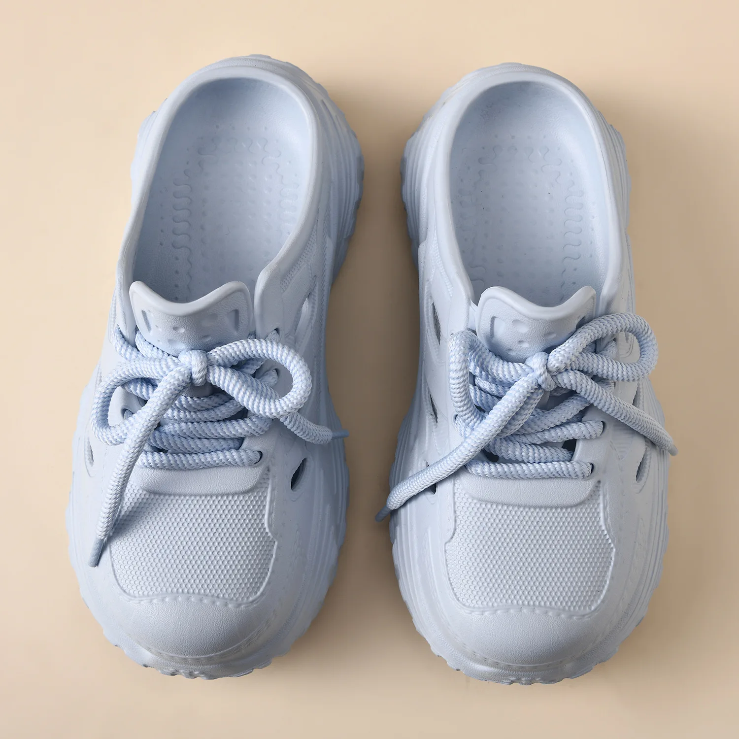 Sandalias de plataforma para casa y calle con cordones - imagen 4