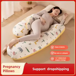 Almohada de embarazo en H con funda desmontable y soporte para dormir