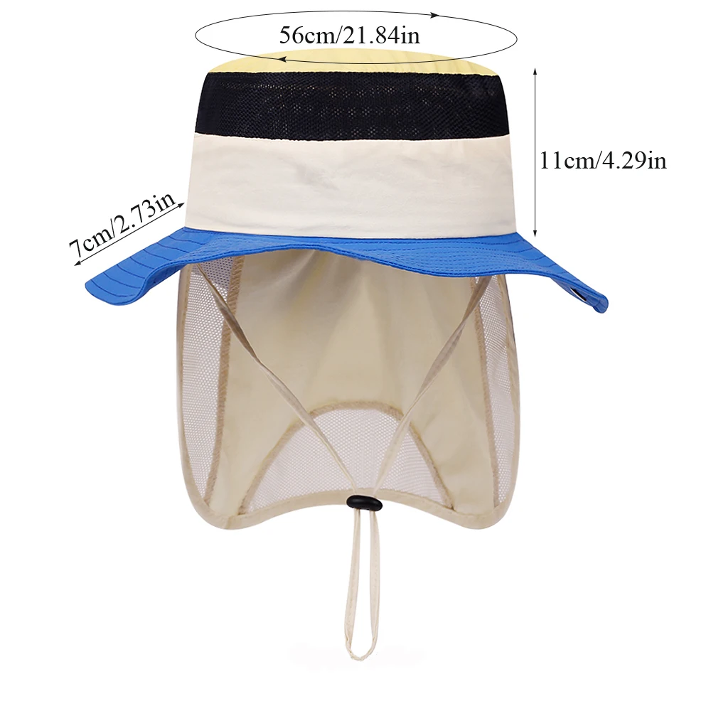 Gorra panamá de verano con protección de cuello para playa - imagen 2