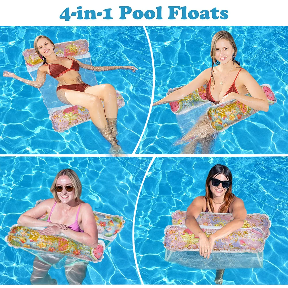 Cama flotante inflable para natación