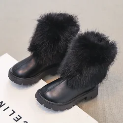 Botas de invierno niña forro polar clásico retro 2025