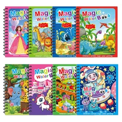 Libro de dibujo mágico Montessori reutilizable con agua para niños