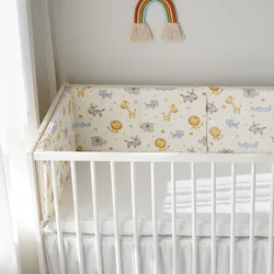 Parachoques de cuna algodon protector suave para bebe