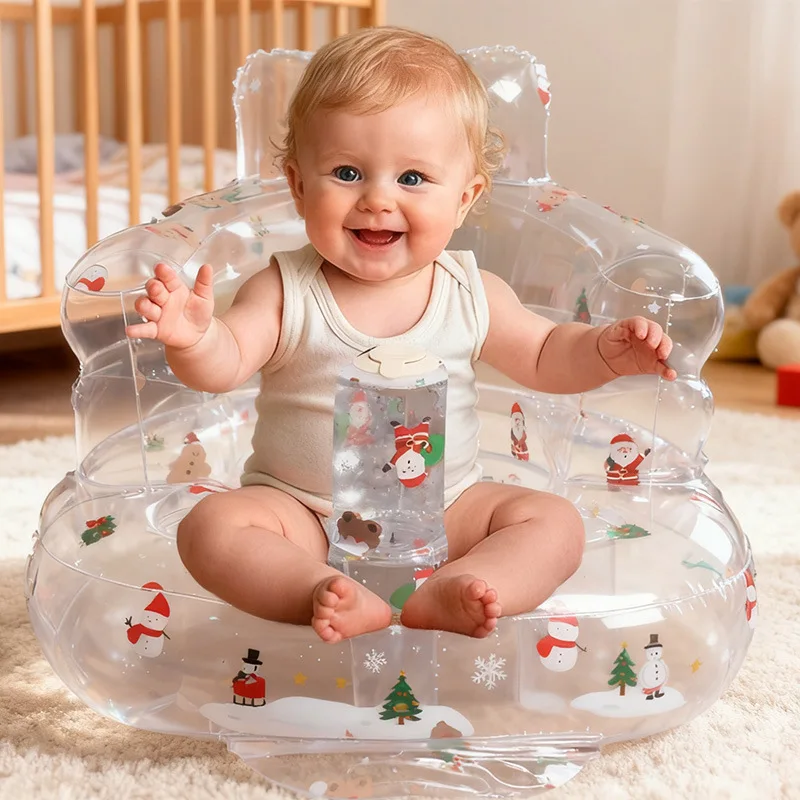 Asiento infantil inflable portátil para bebés – para viajar y jugar - imagen 4