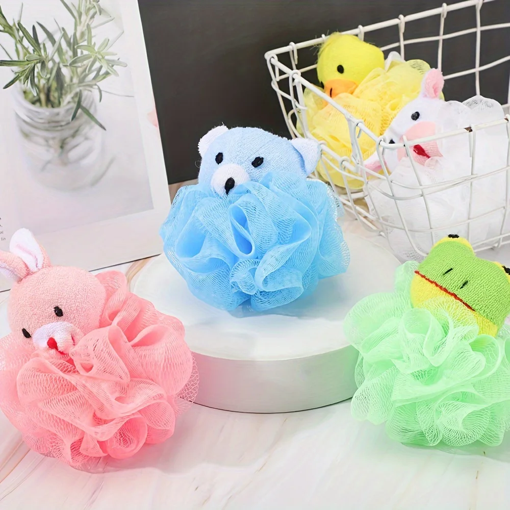 Esponja de baño de lufa con animalitos para niños - imagen 4