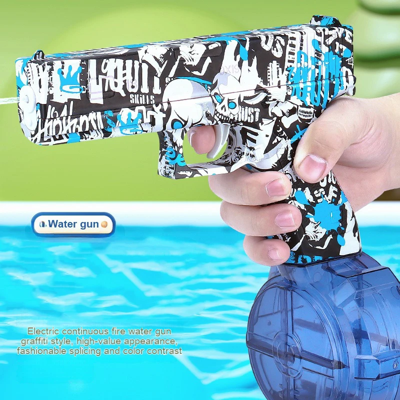 Pistola de agua eléctrica verano niños playa – Juguete automático exterior - imagen 3