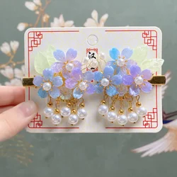 Tocado Hanfu para niña con clip de perlas – Accesorio festivo