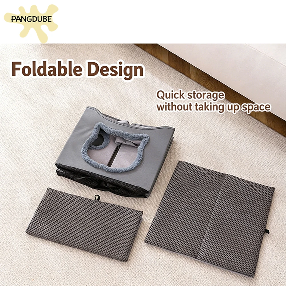 PANGDUBE Casa cueva plegable para gatos transpirable - imagen 4