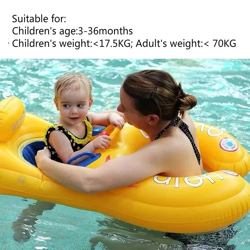 Flotador infantil portátil con sombrilla para juegos de playa - imagen 4