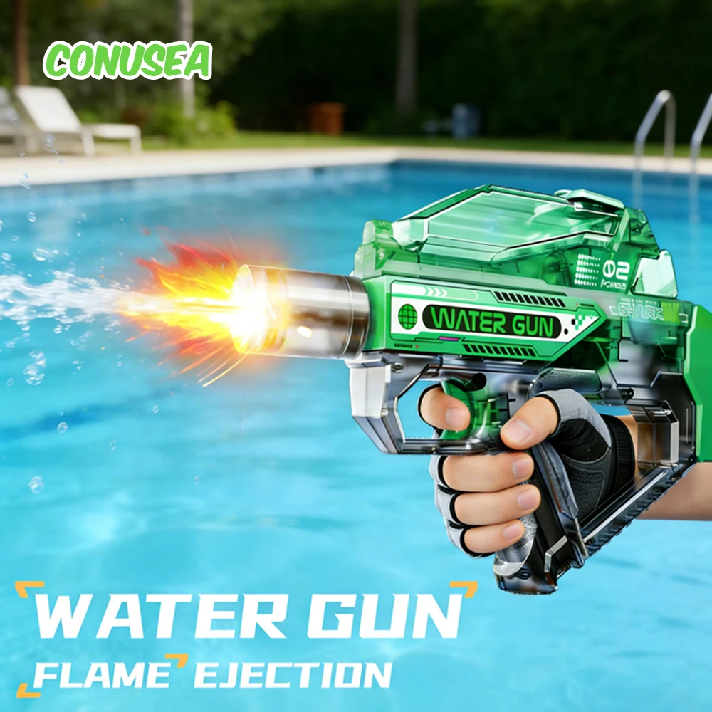 Pistola de agua eléctrica automática con luz LED para piscina - imagen 4