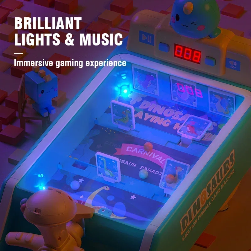 Máquina de pinball infantil con luces y música para jugar - imagen 2