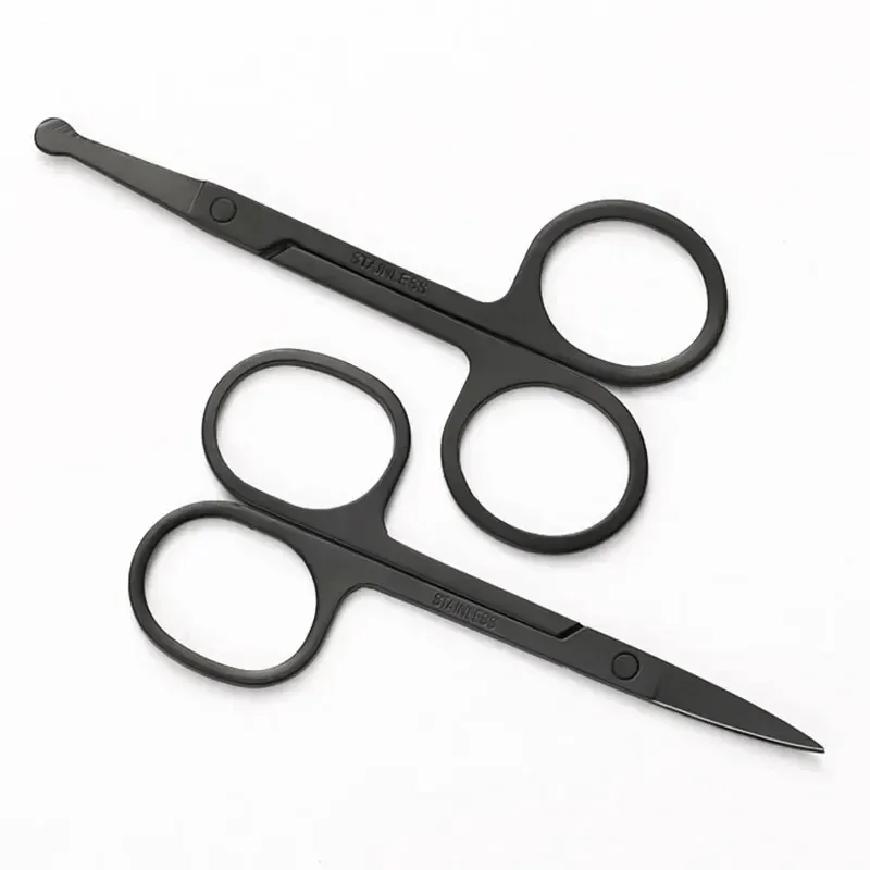 Tijeras de acero inox para cejas, nariz y orejas sin vello facial - imagen 3