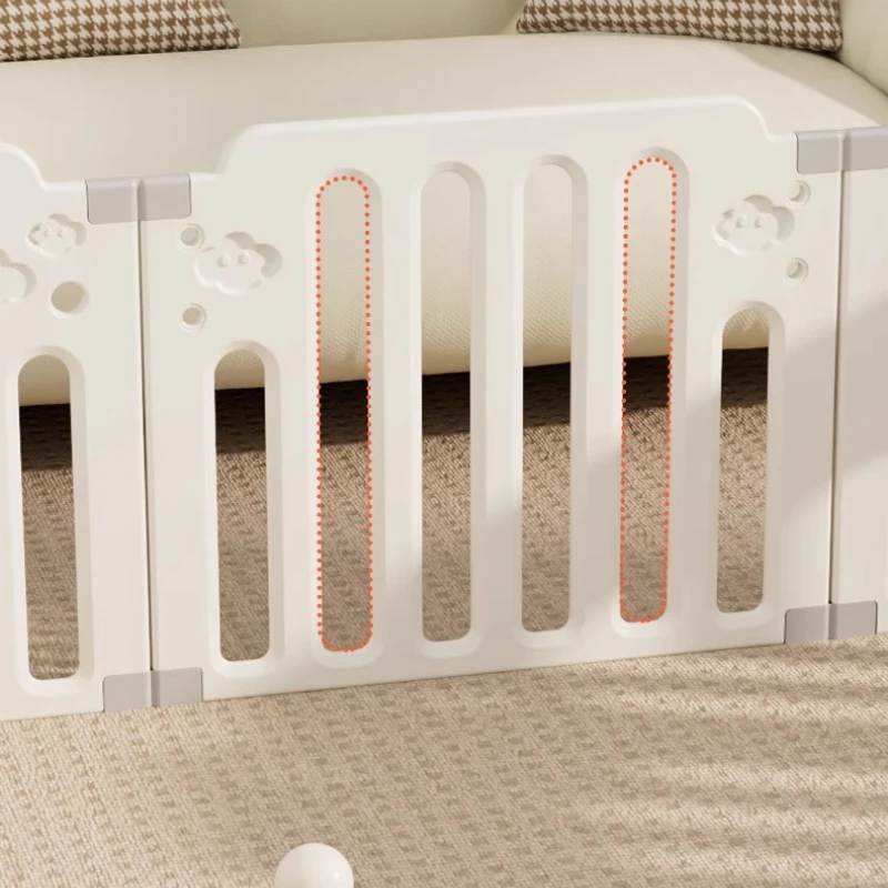 Puerta de seguridad para bebés con diseño anticaída y tapete grueso