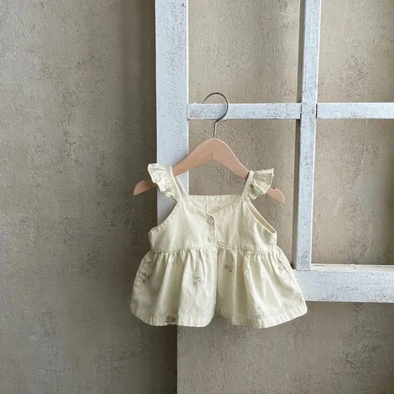 MILANCEL Vestido verano niña – Algodón con volantes - imagen 2
