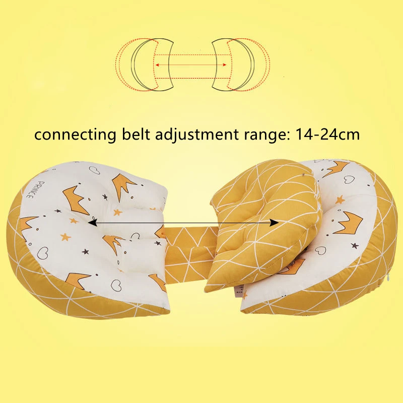 Almohada lateral de maternidad en forma de U – Ajustable y lavable